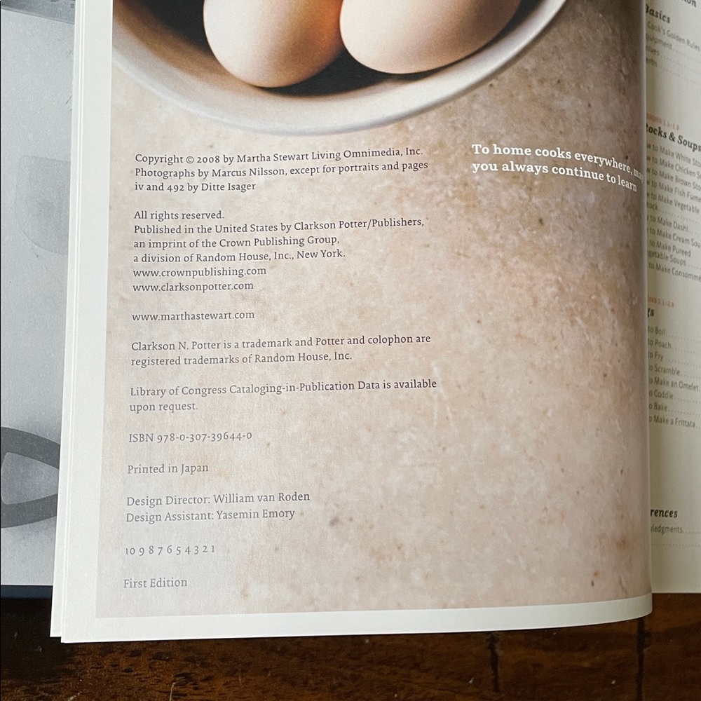 1st Edition & 1st Printing MARTHA STEWART Cooking School Cookbook Hardcover - Picture 12 of 14
